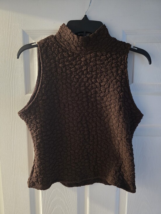 Blue Tassel Tops - Anthropologie Blue Tassel Popcorn Crop Tank size M NWT